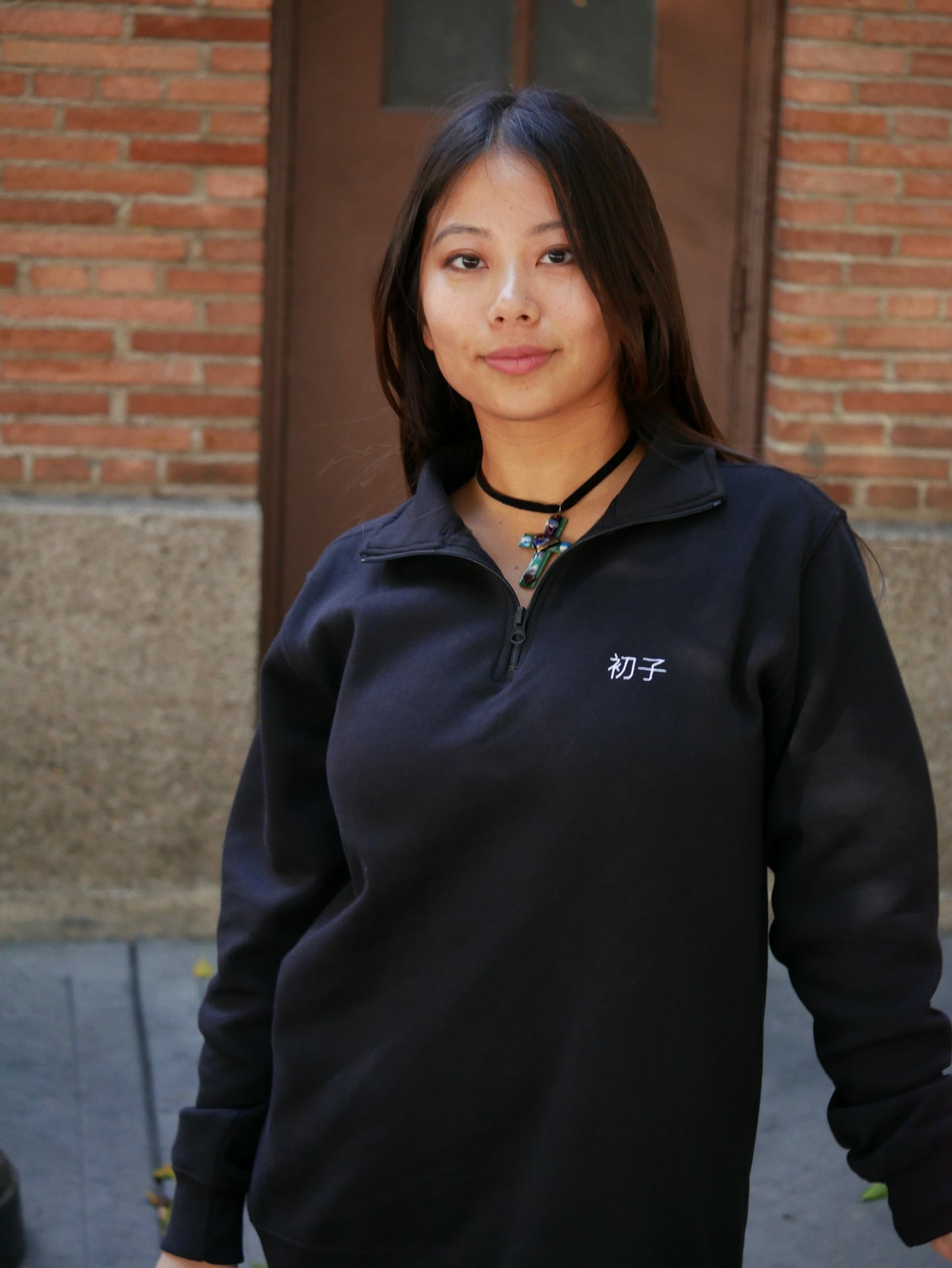 初子 (Hatsuko) Unisex Quarter Zip Fleece