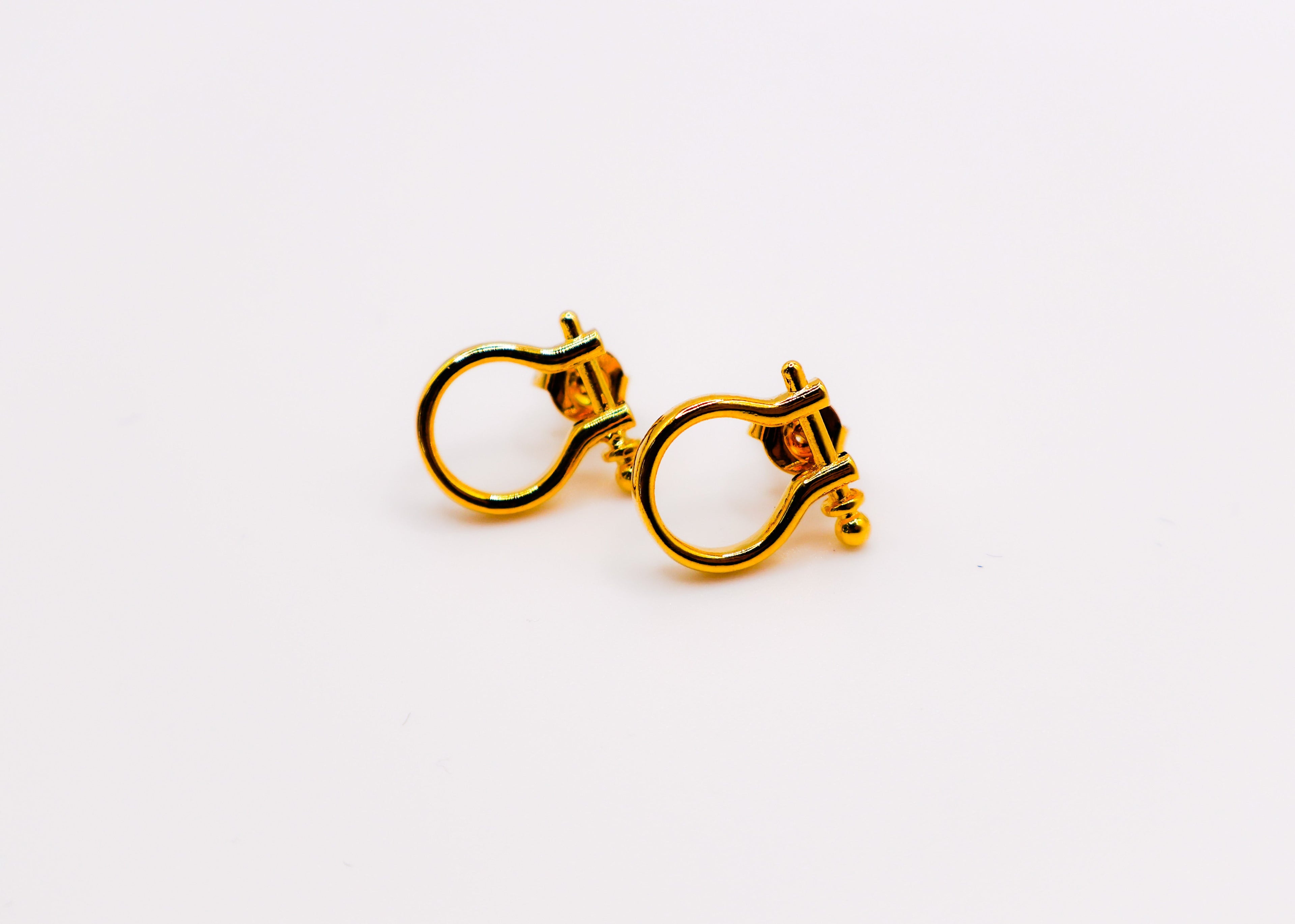 Golden Horseshoe Mini Earrings