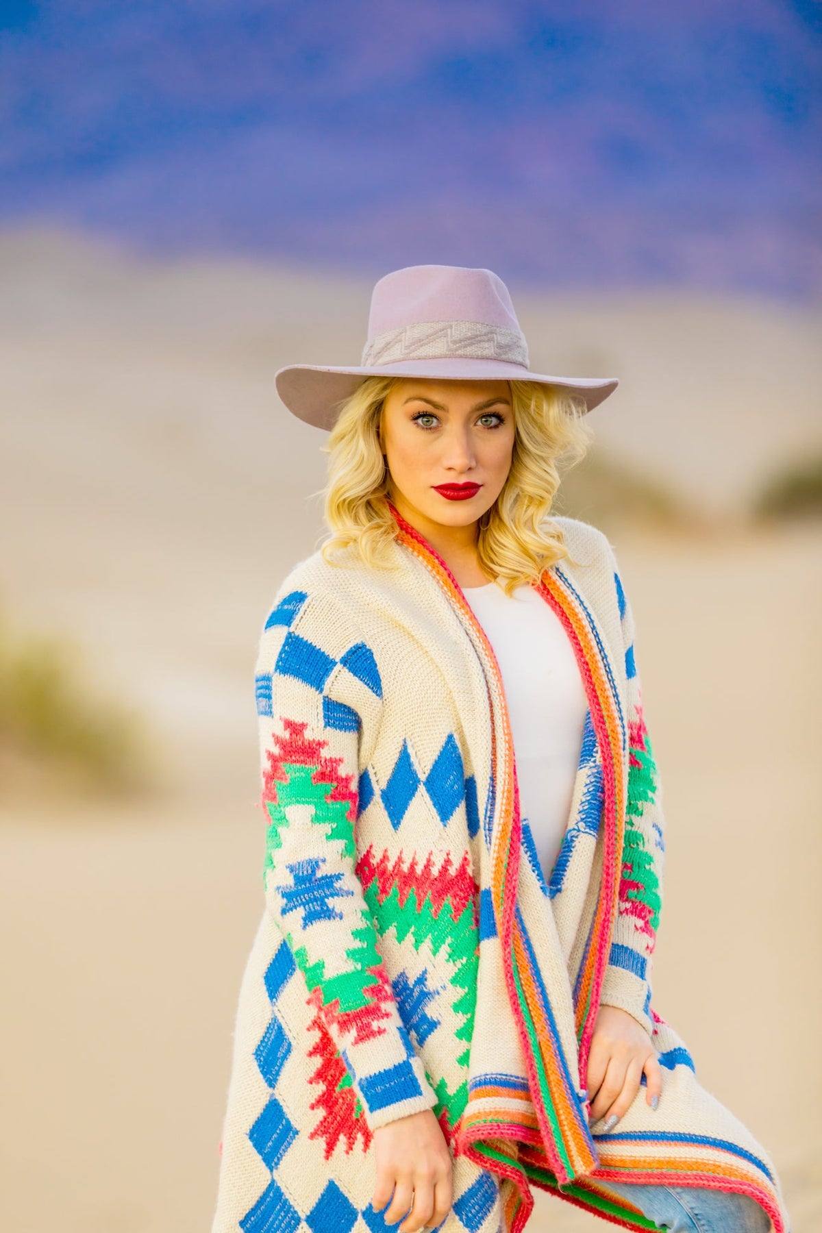 Dusty Rose Western Hat