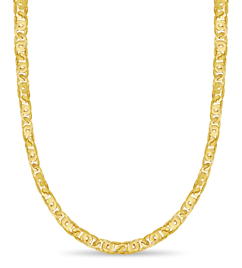 Tiger Eye Solid White/Yellow/Rose Gold Handmade Necklace , 11mm, 16-30 Inch