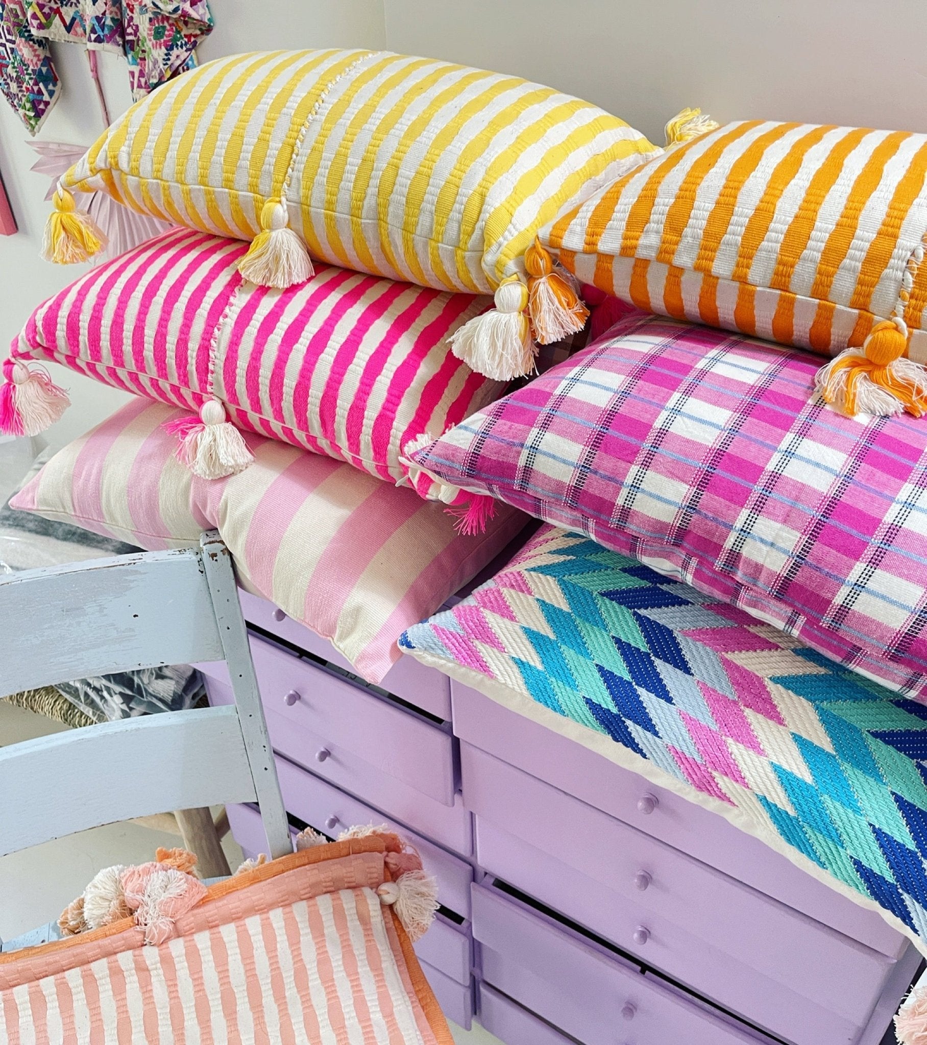 San Andres Plaid Pillows