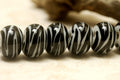 10204401 - Seven Zebra Stripes Rondelle Beads