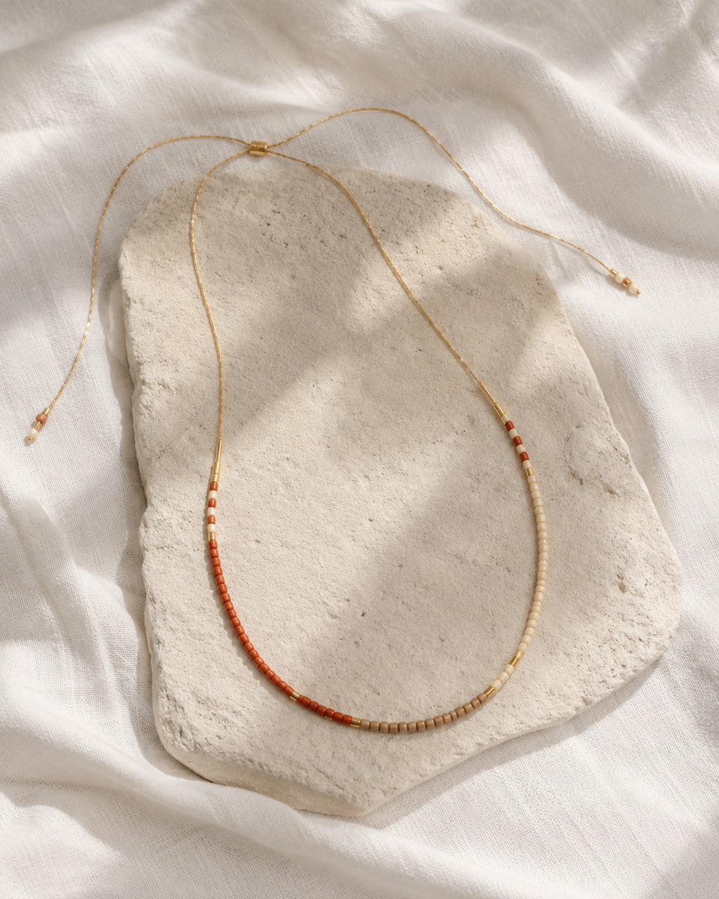 Golden Beaded Necklace