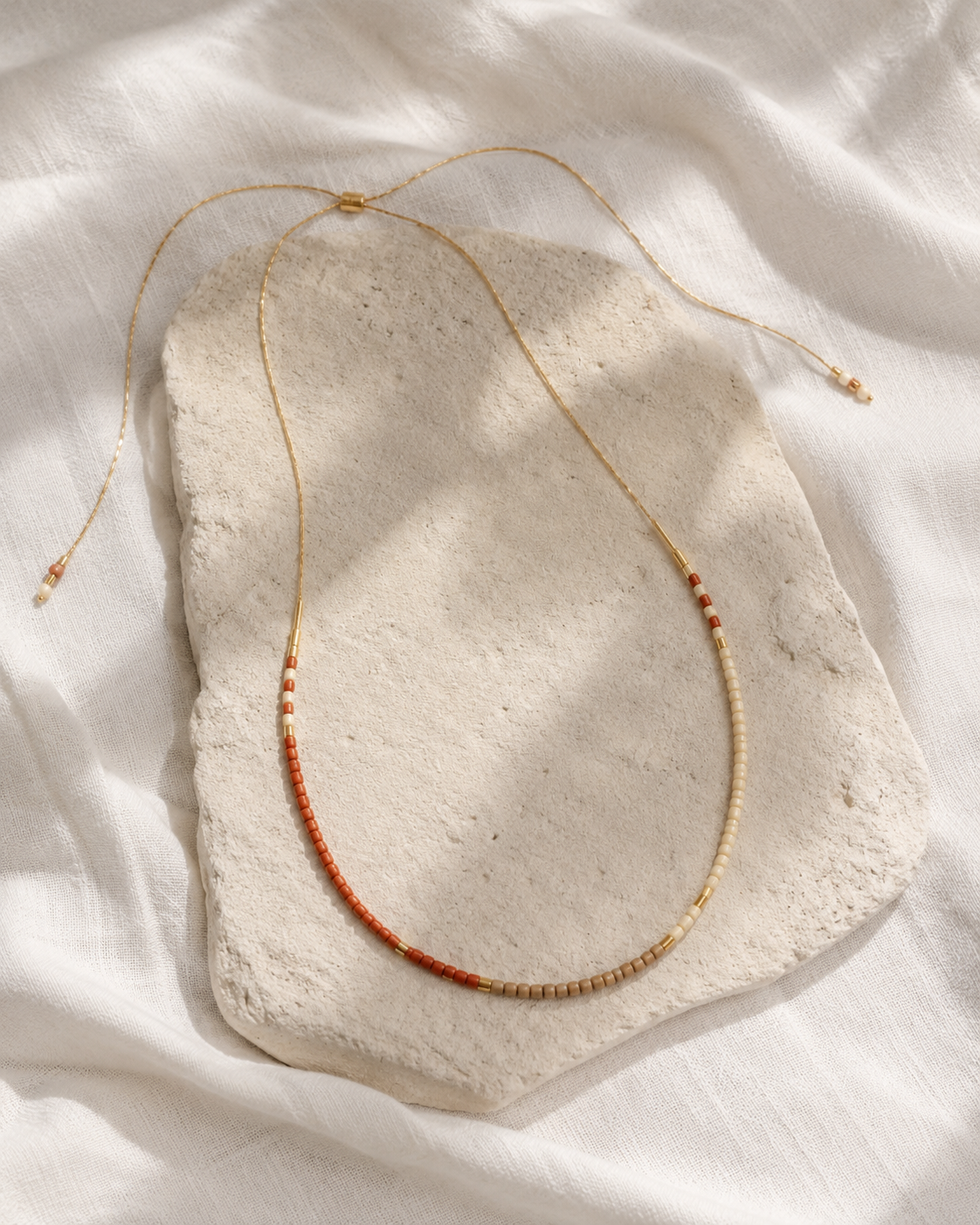 Golden Beaded Necklace
