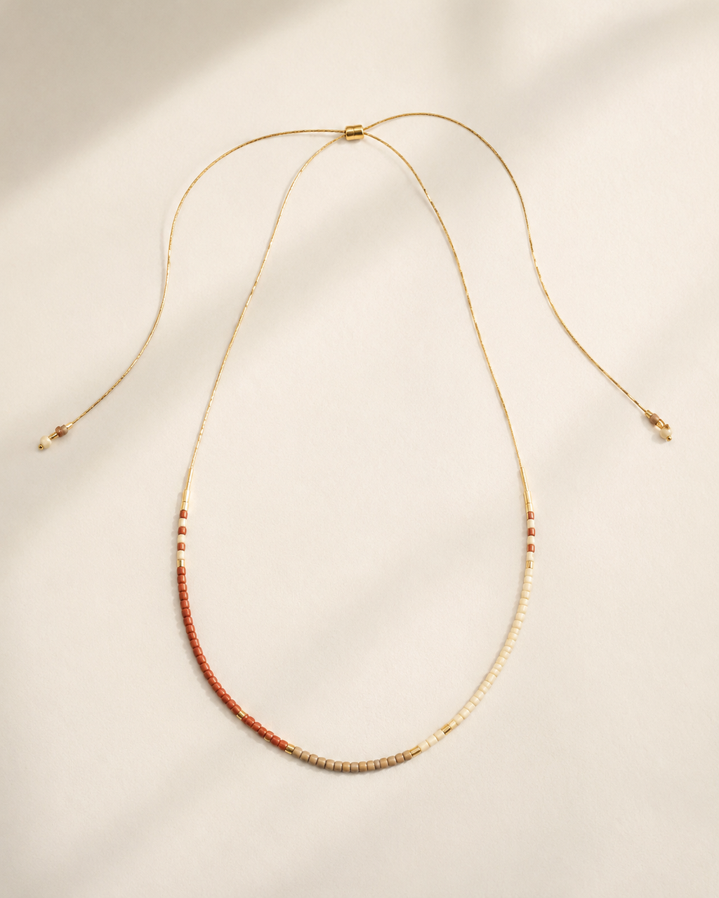 Golden Beaded Necklace