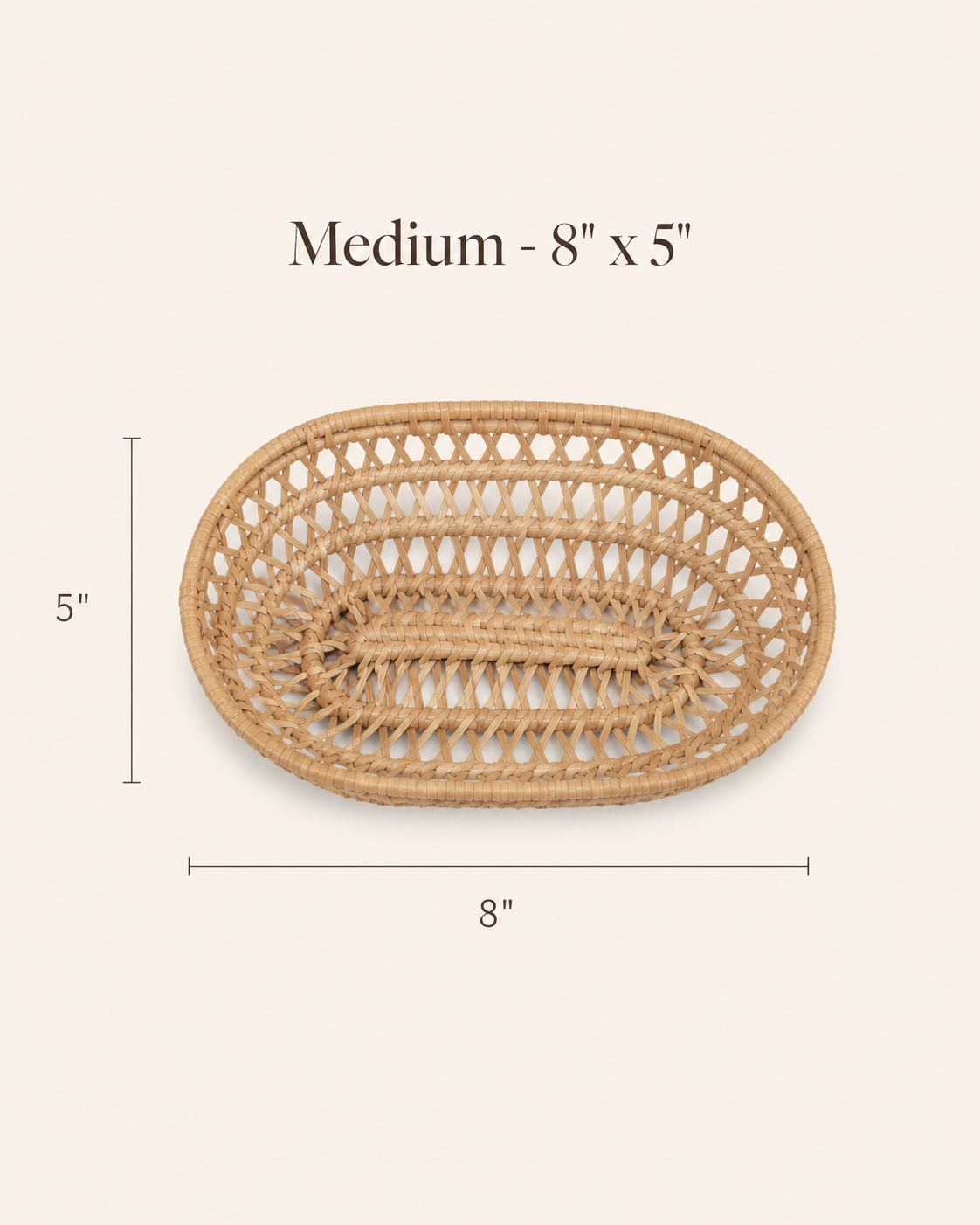 Oval Rattan Basket Set
