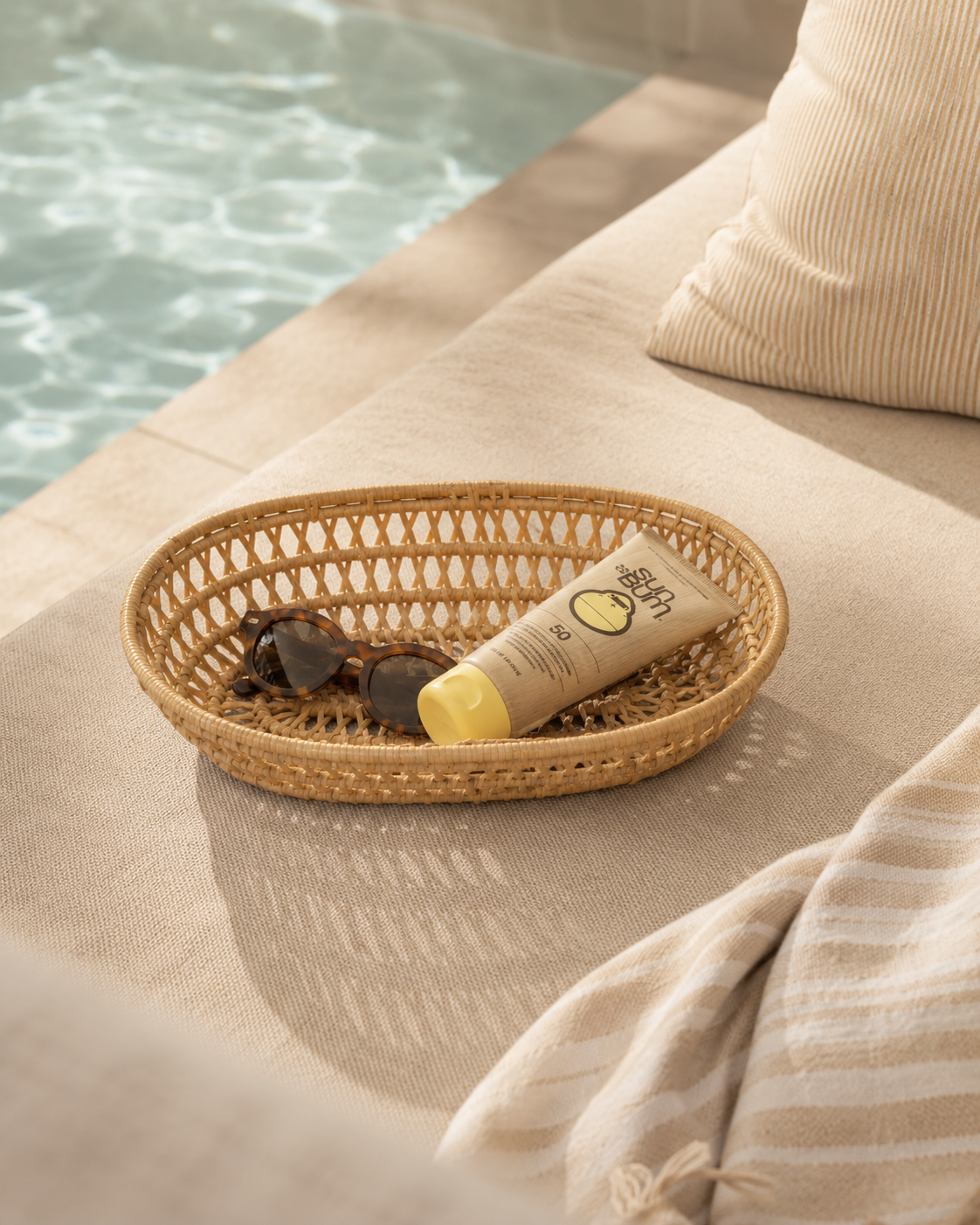 Oval Rattan Basket Set