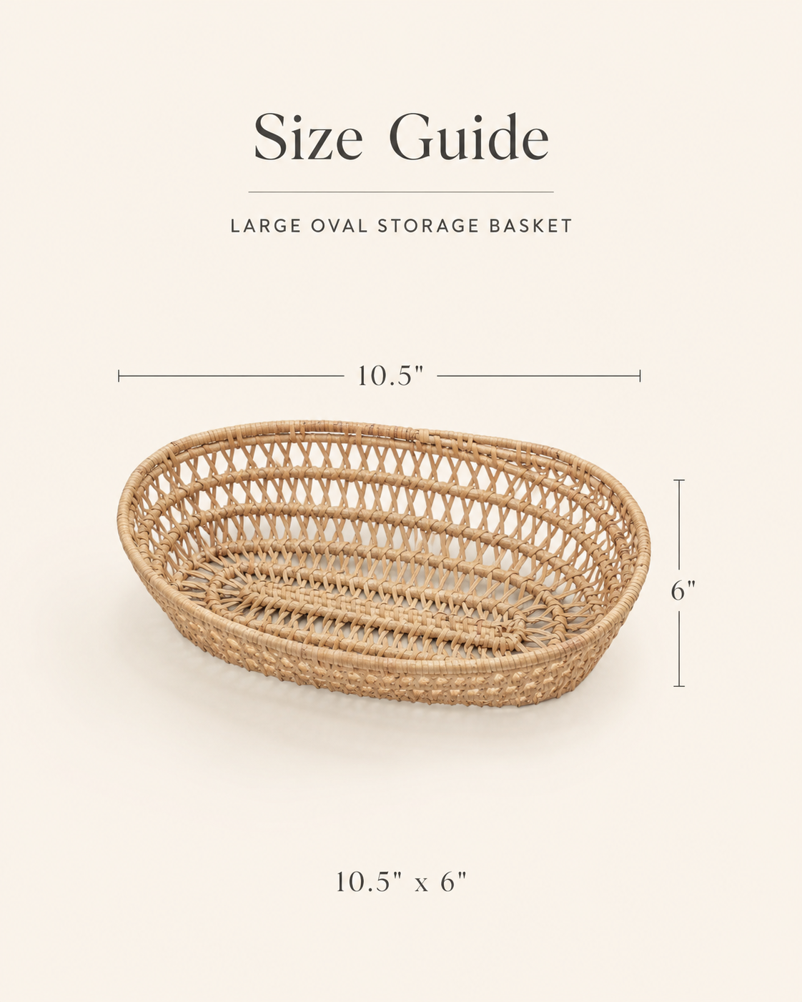Oval Rattan Basket Set