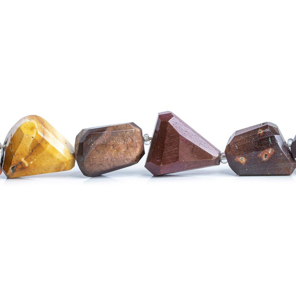 12mm Mookaite Jasper Faceted Nugget Beads, 14 inch