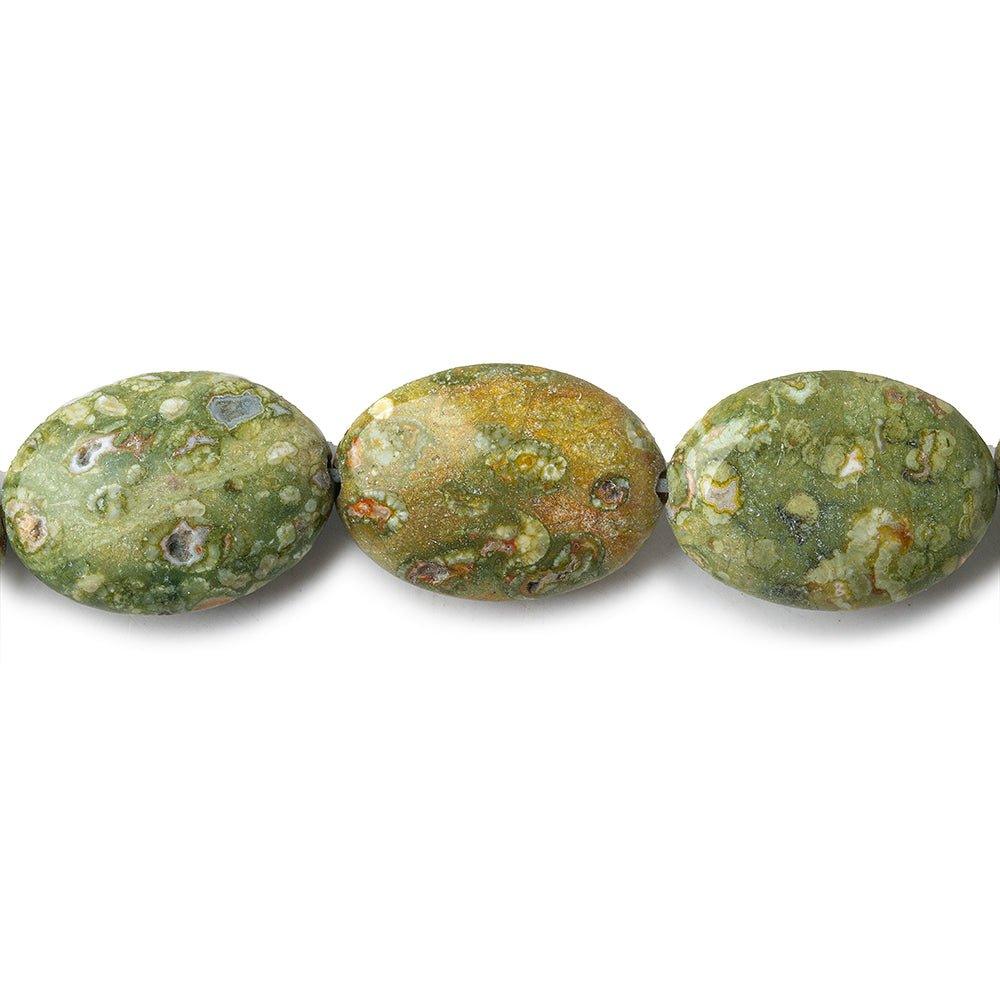 12x16mm Rhyolite Plain Oval Beads 16 inch 23 pcs