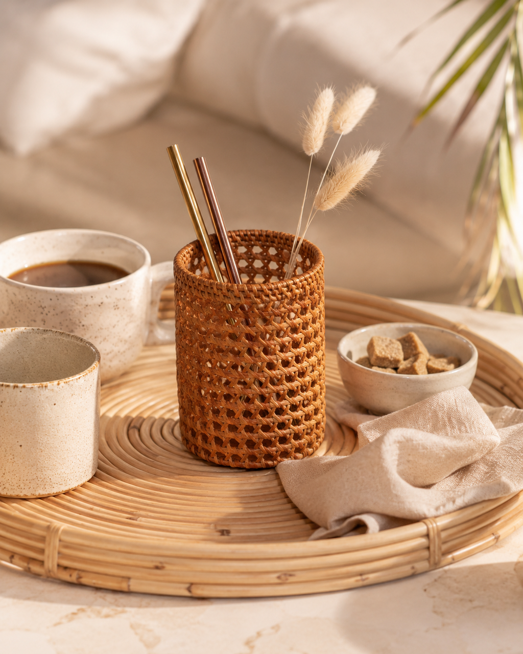 Rattan Pencil Holder