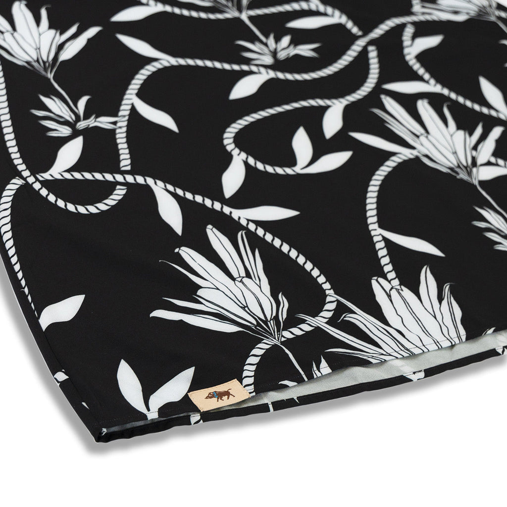 Placket Dress Recycled Poly Ti Leaf Pareu