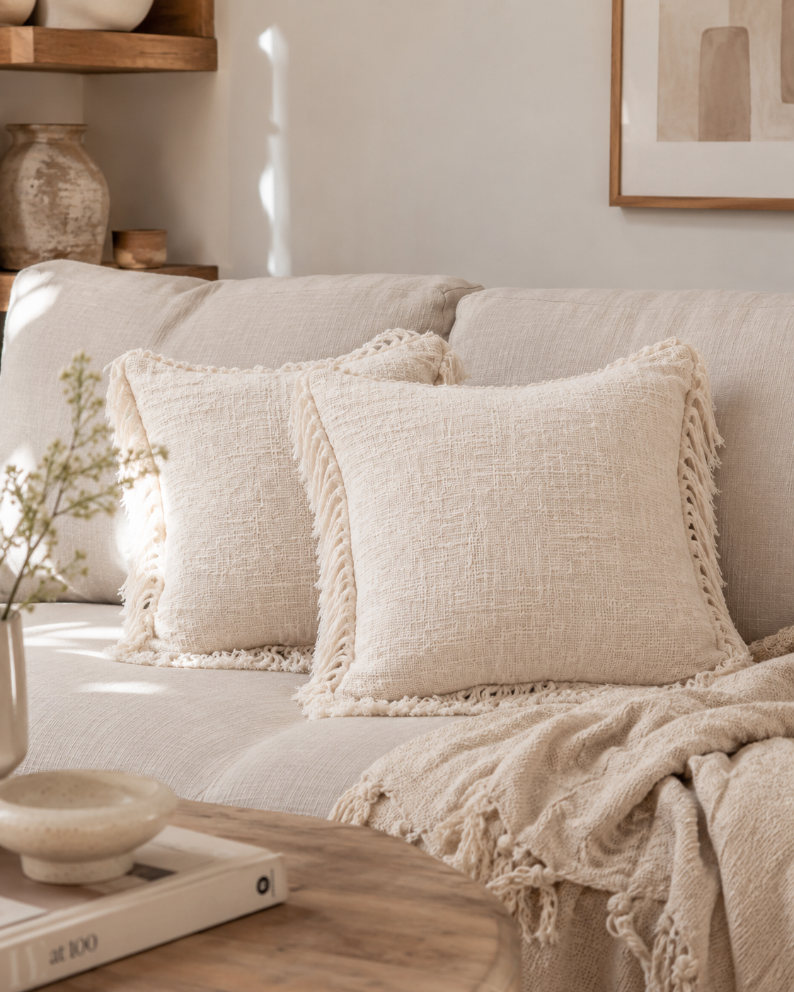Organic Cotton Throw Pillows