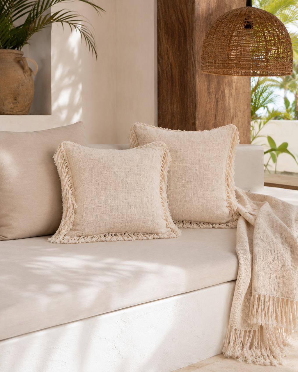 Organic Cotton Throw Pillows