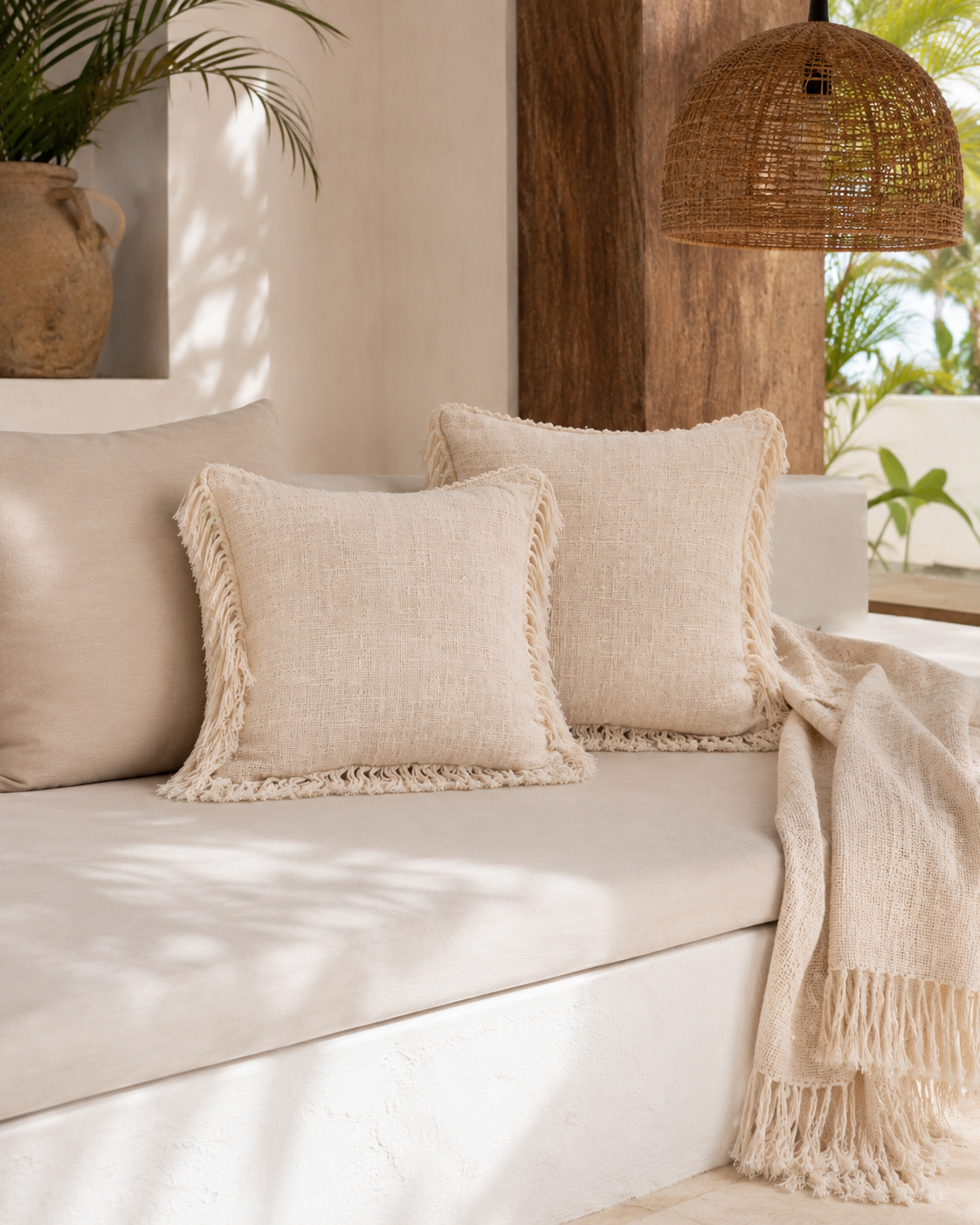 Organic Cotton Throw Pillows