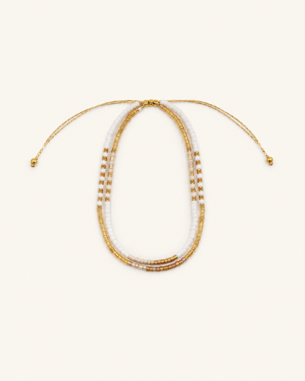 Golden Beaded Bracelet