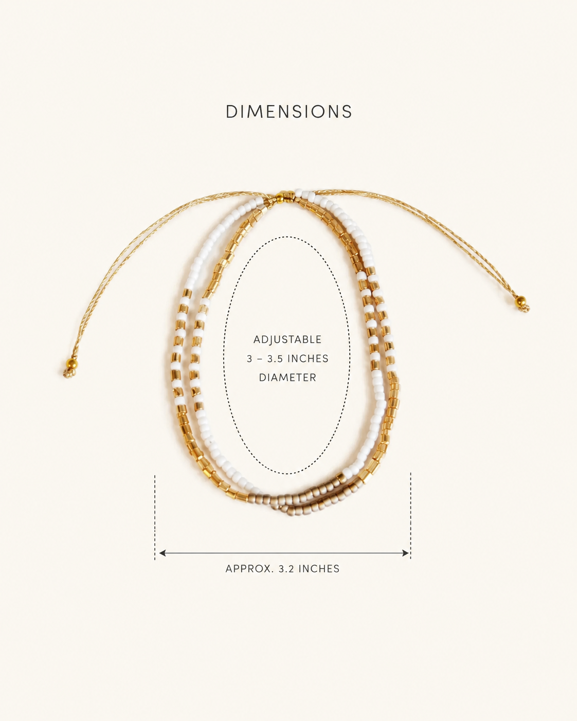 Golden Beaded Bracelet