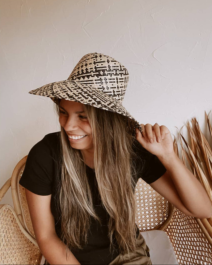 Ombre Woven Bucket Hat