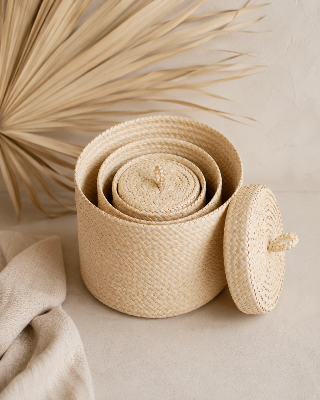 Blonde Small Storage Basket Set