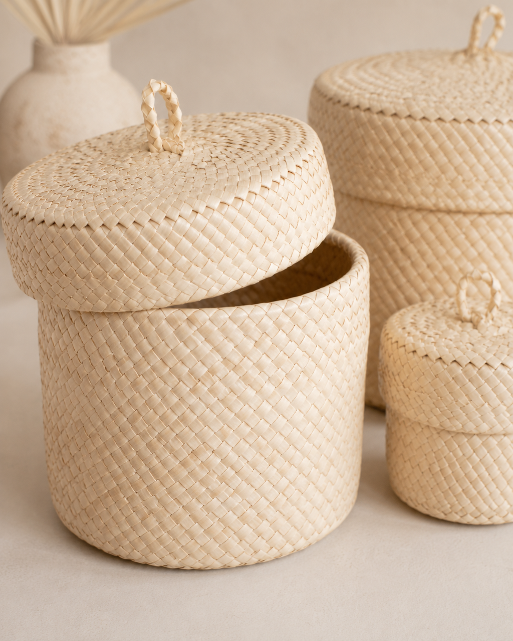 Blonde Small Storage Basket Set