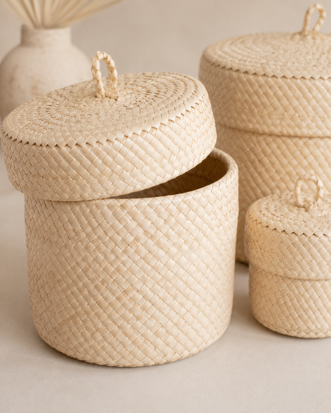 Blonde Small Storage Basket Set