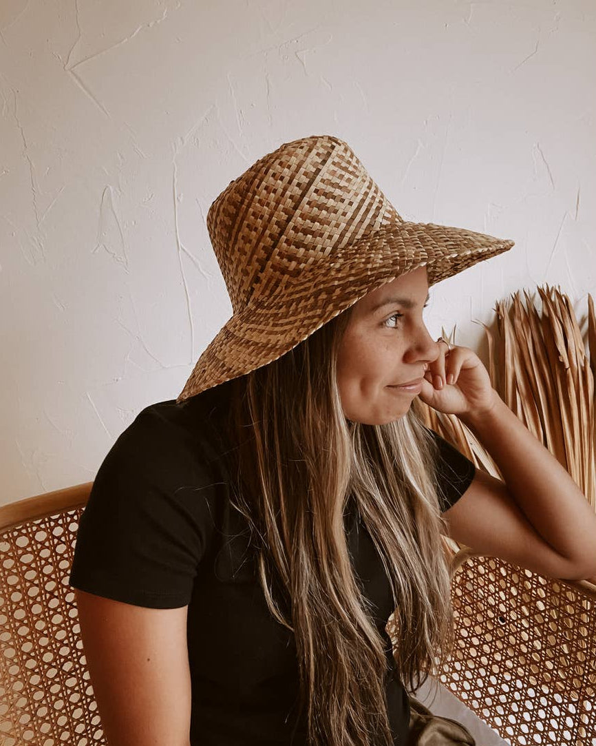 Ombre Woven Bucket Hat
