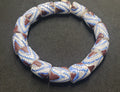 African beads,  chunky tube Ghana glass beads for handmade jewelry designs, AAB# 1446