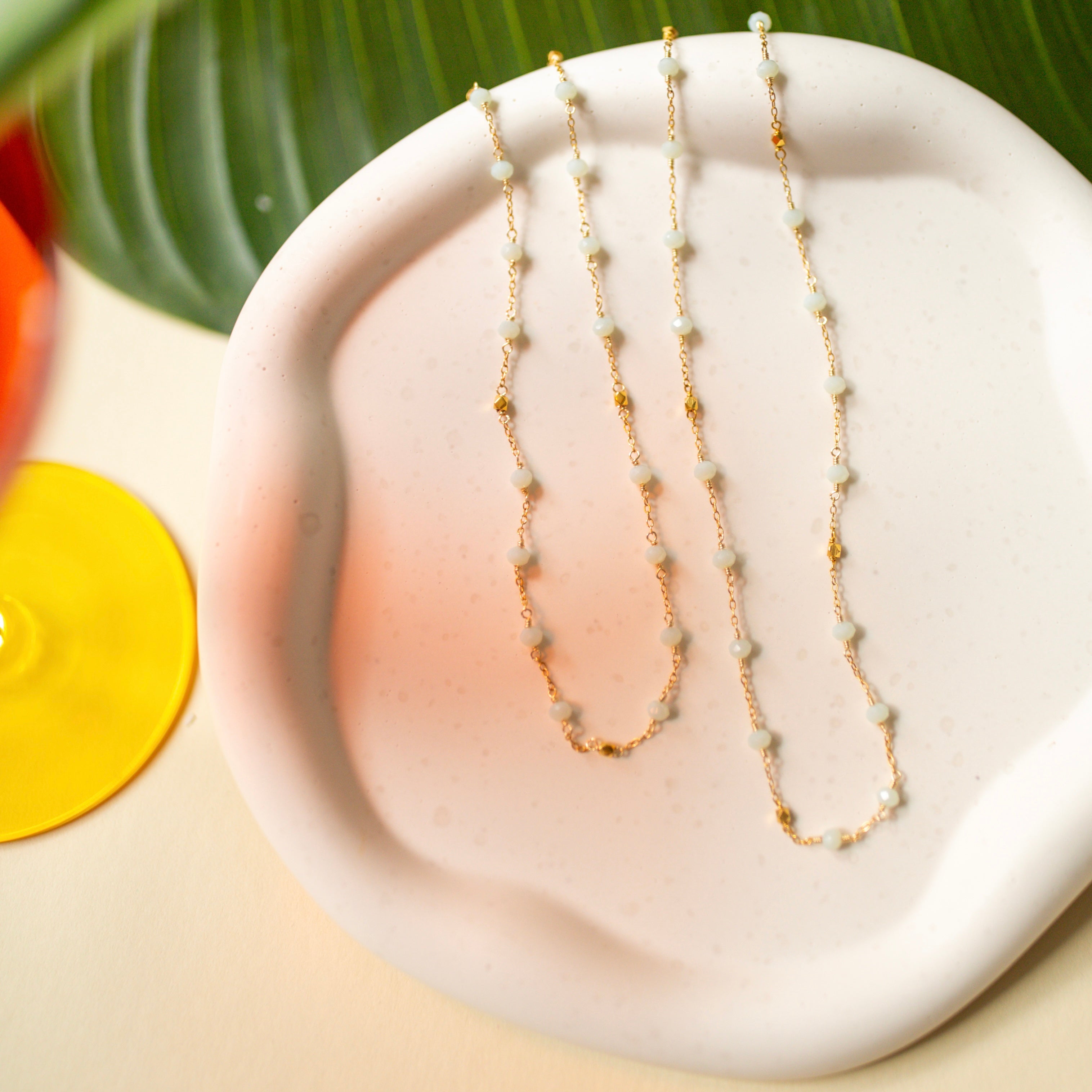 Margarita Chains - Lapis and Chalcedony