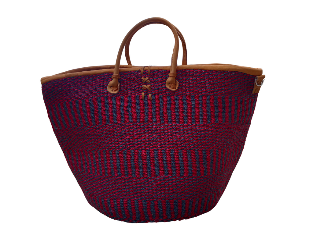 Resilient Handmade Sisal African Basket Tote Bag