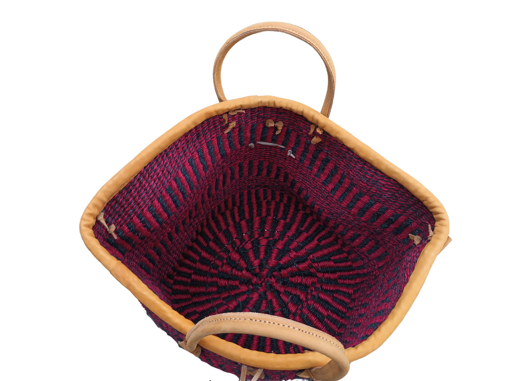 Resilient Handmade Sisal African Basket Tote Bag
