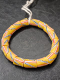 Painted African Recycled Glass Beads - Medium Tube Beads #1309
