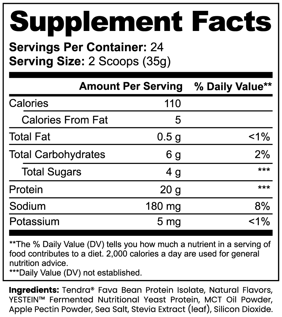 Plant Protein (Vanilla) — Whole Bean Coffee