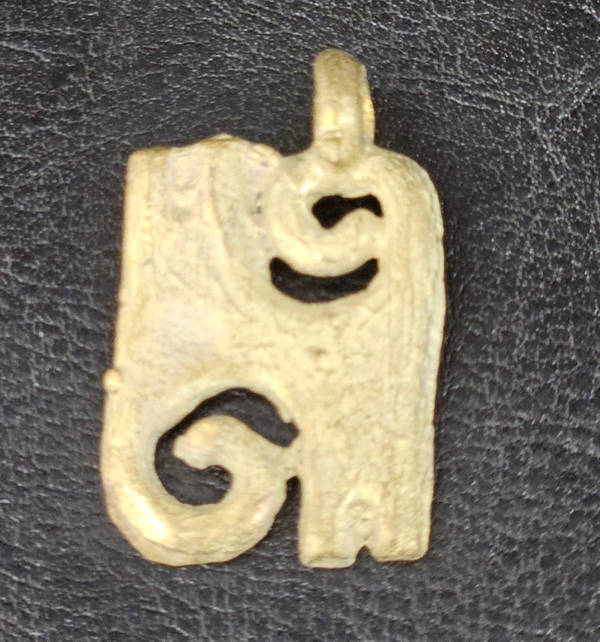 African Brass Adinkra Pendant – Kwatakye Atiko (1.5 inch) | Symbol of Bravery & Leadership | Handcrafted in Ghana