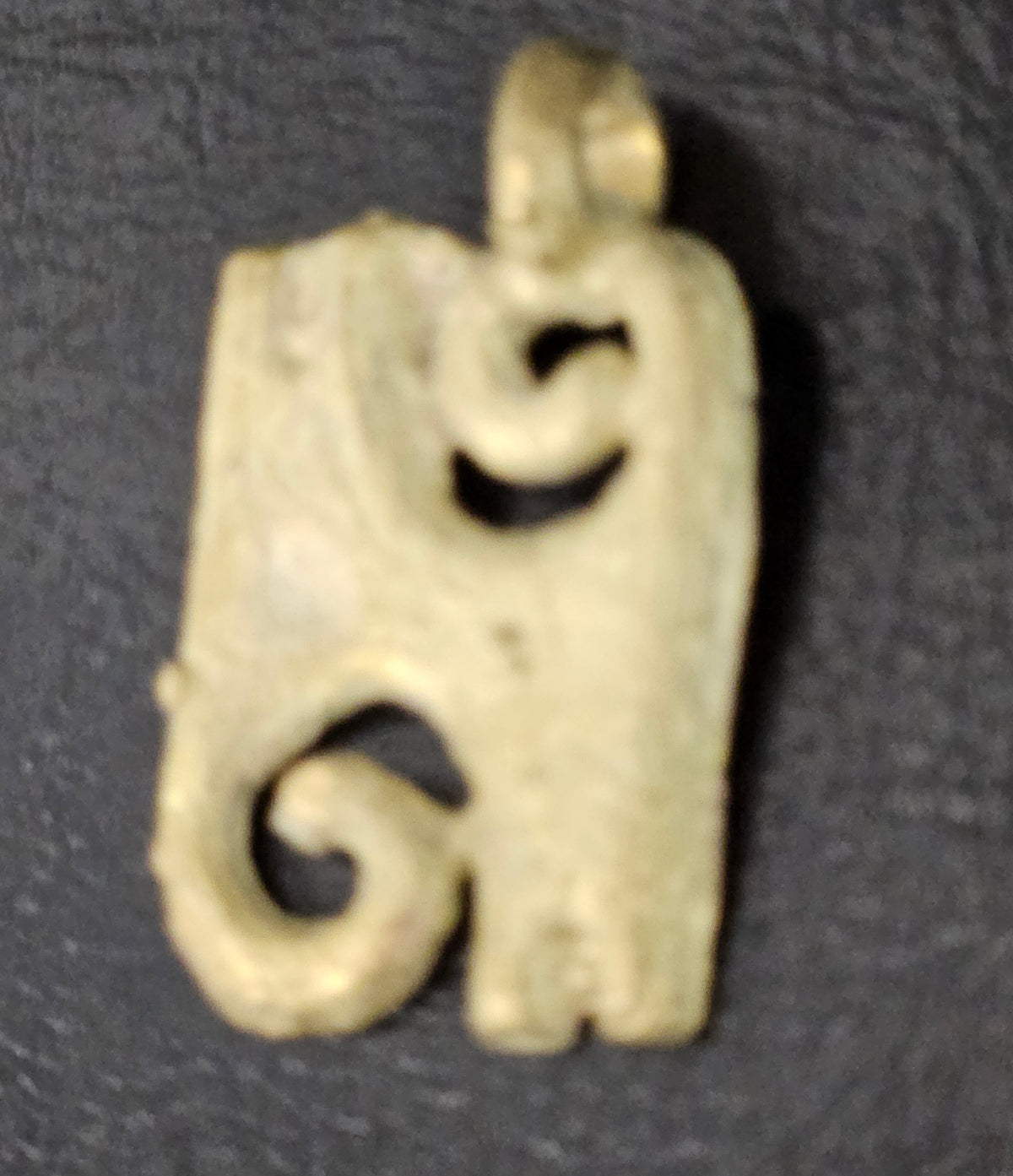 African Brass Adinkra Pendant – Kwatakye Atiko (1.5 inch) | Symbol of Bravery & Leadership | Handcrafted in Ghana