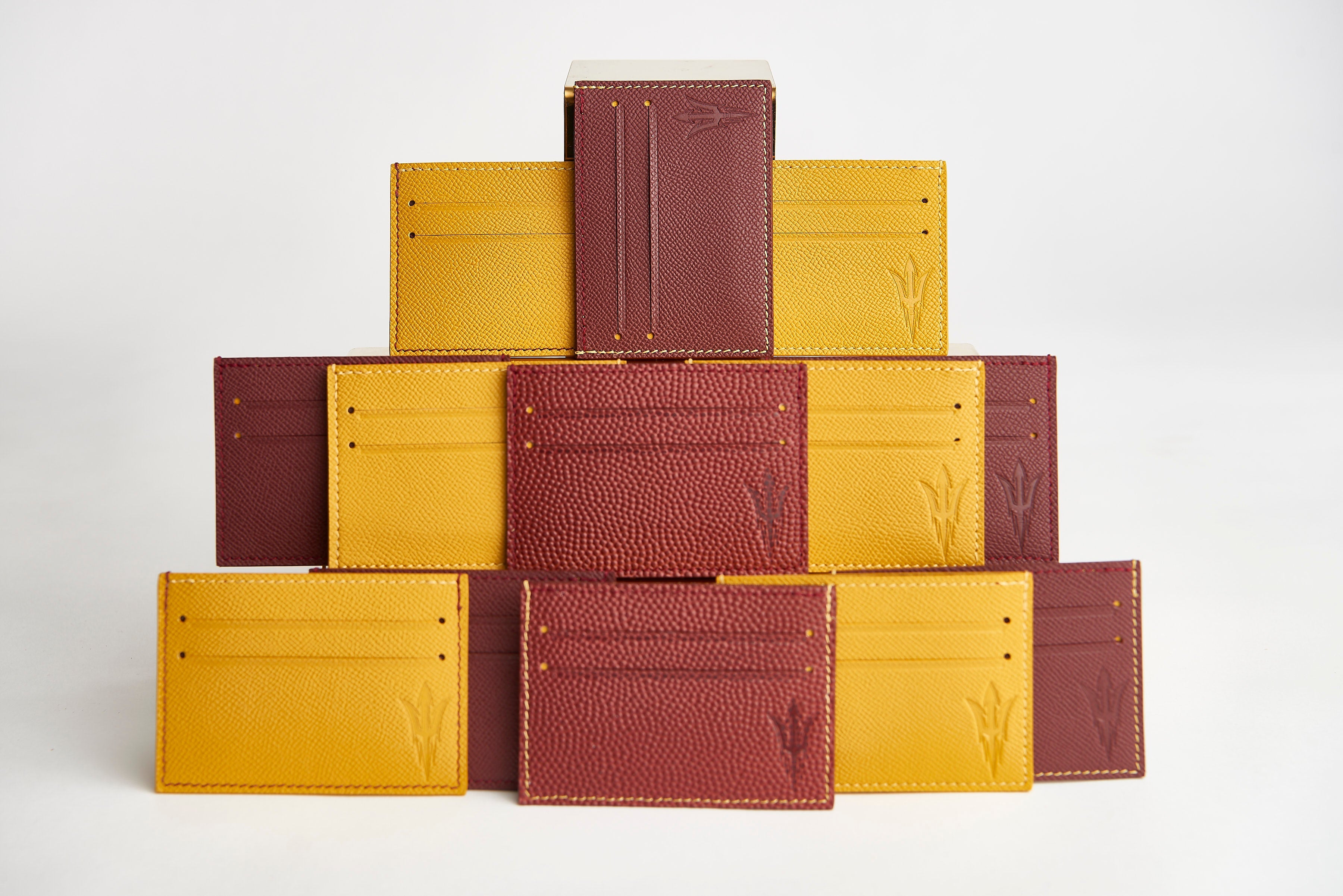 🟡 ASU Gold Epsom Leather Card Case