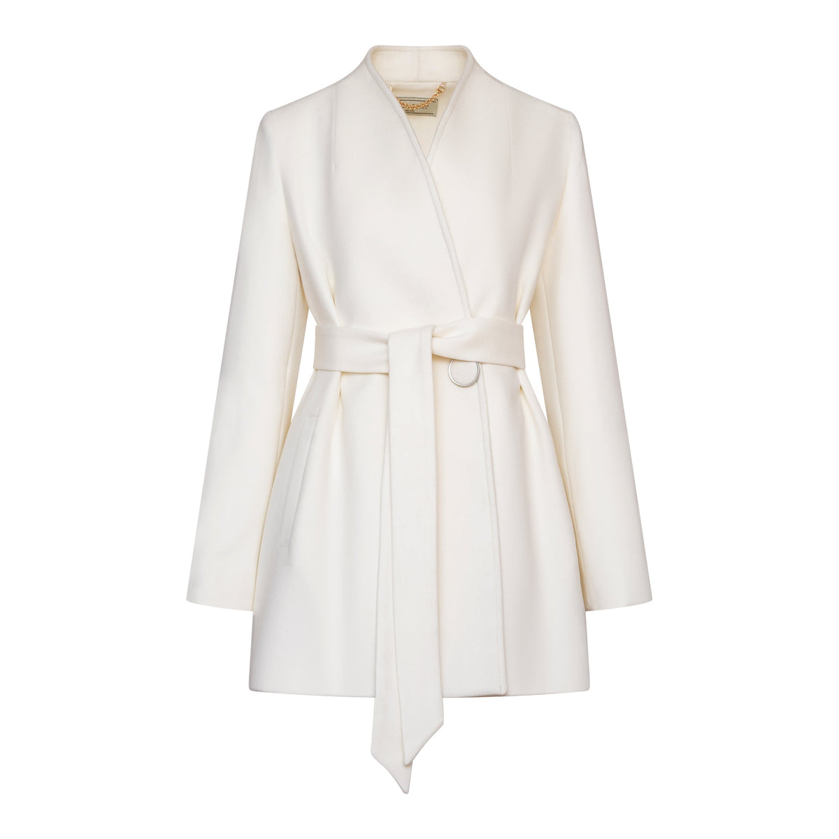Opera Cashmere Blend Overcoat in White