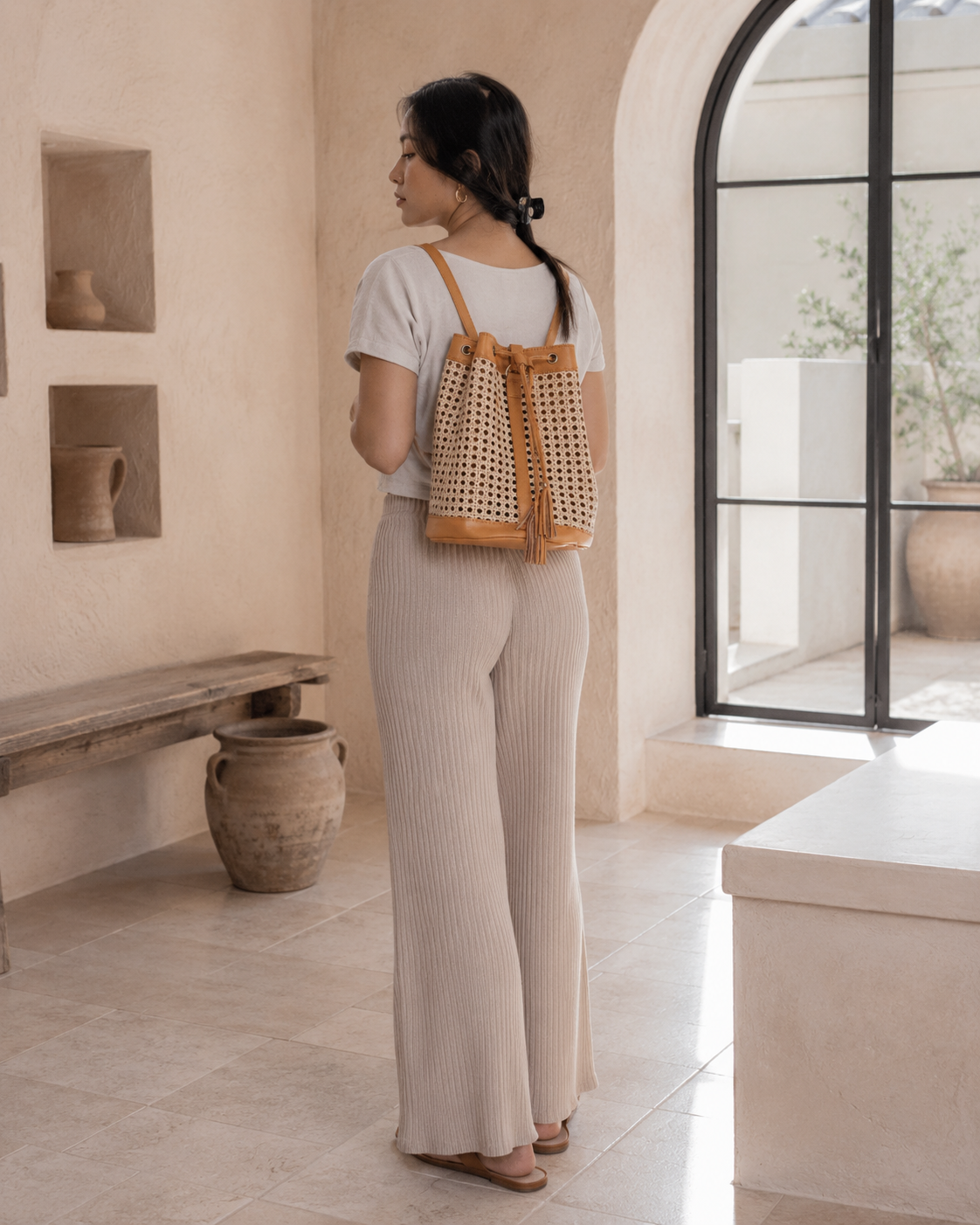 Raja Leather Backpack