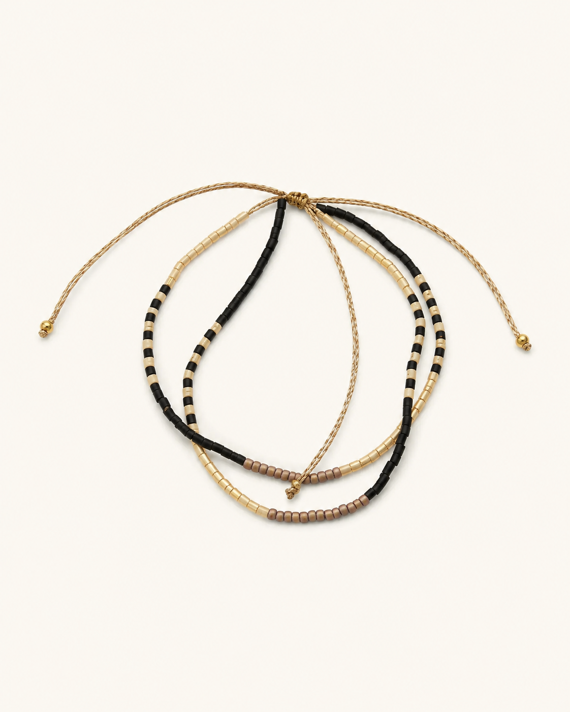 Golden Beaded Bracelet
