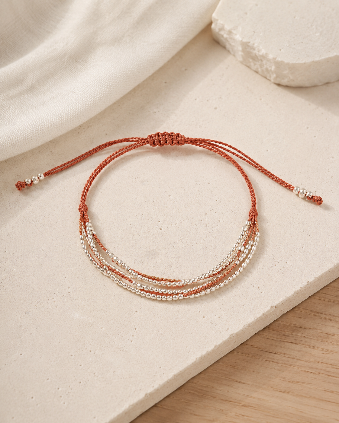 Terra Layered Bracelets in Silver