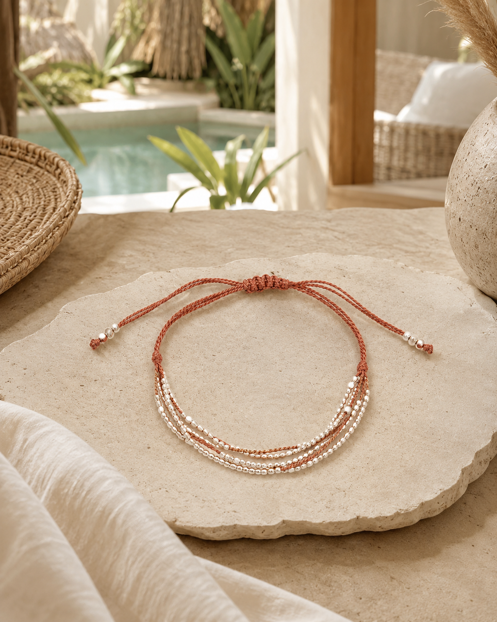 Terra Layered Bracelets in Silver