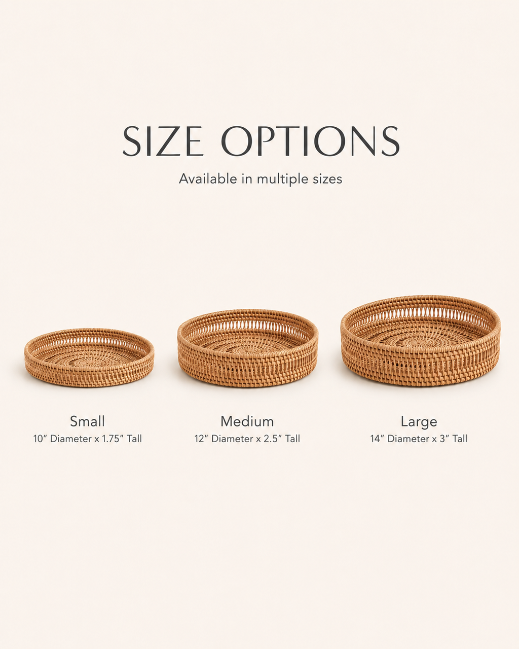 Round Woven Tray