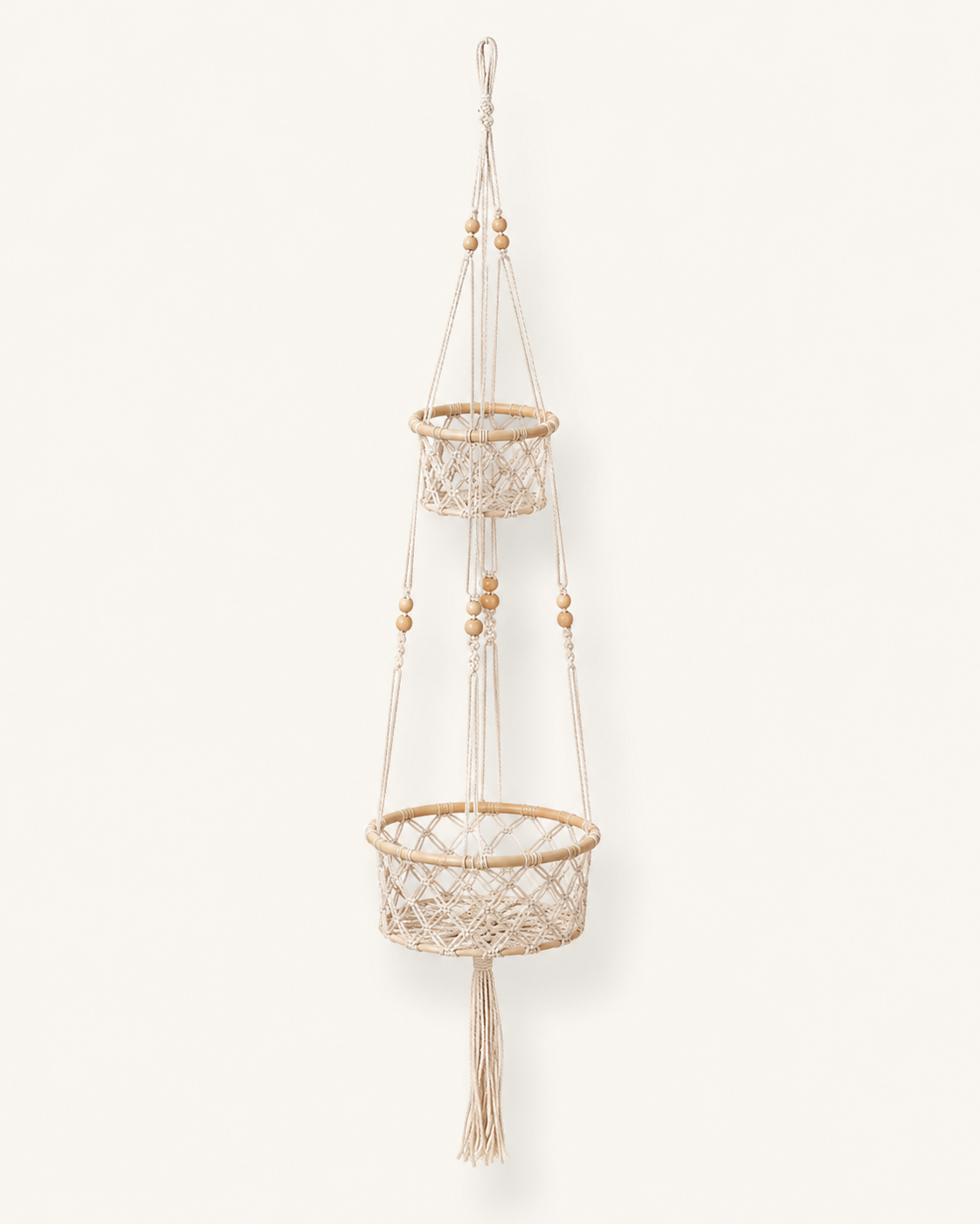 Macrame Hanging Wall Basket