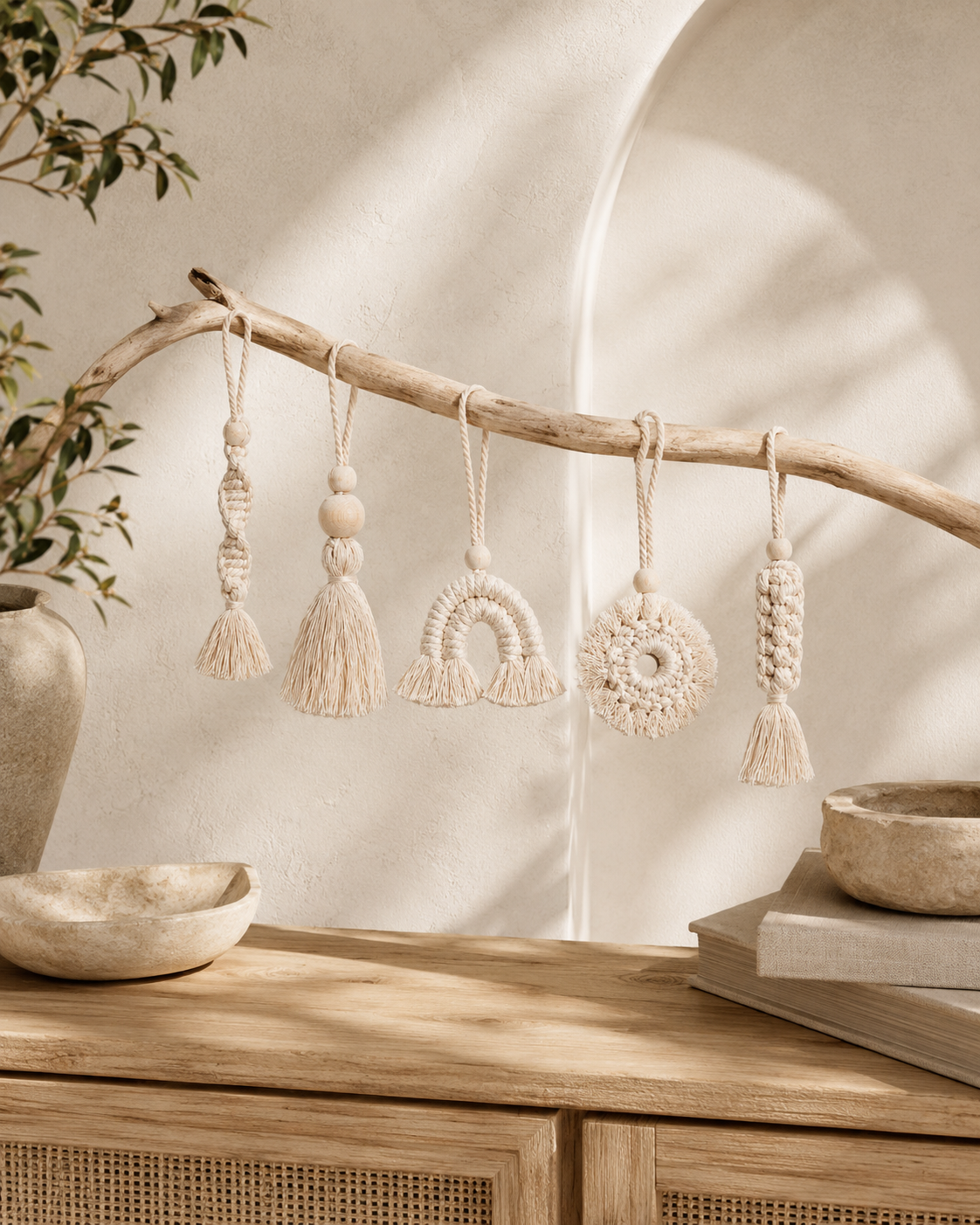 Macrame Ornament Set