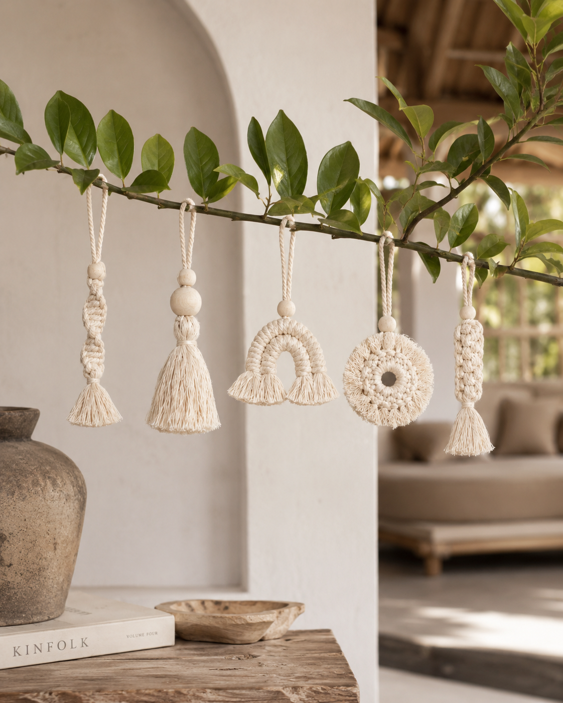 Macrame Ornament Set