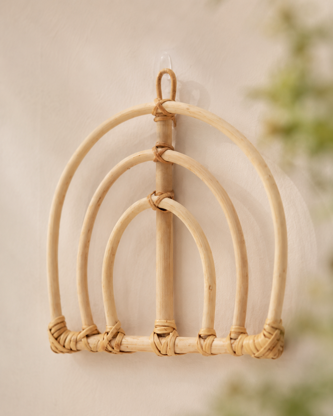 Rainbow Rattan Wall Decor Small