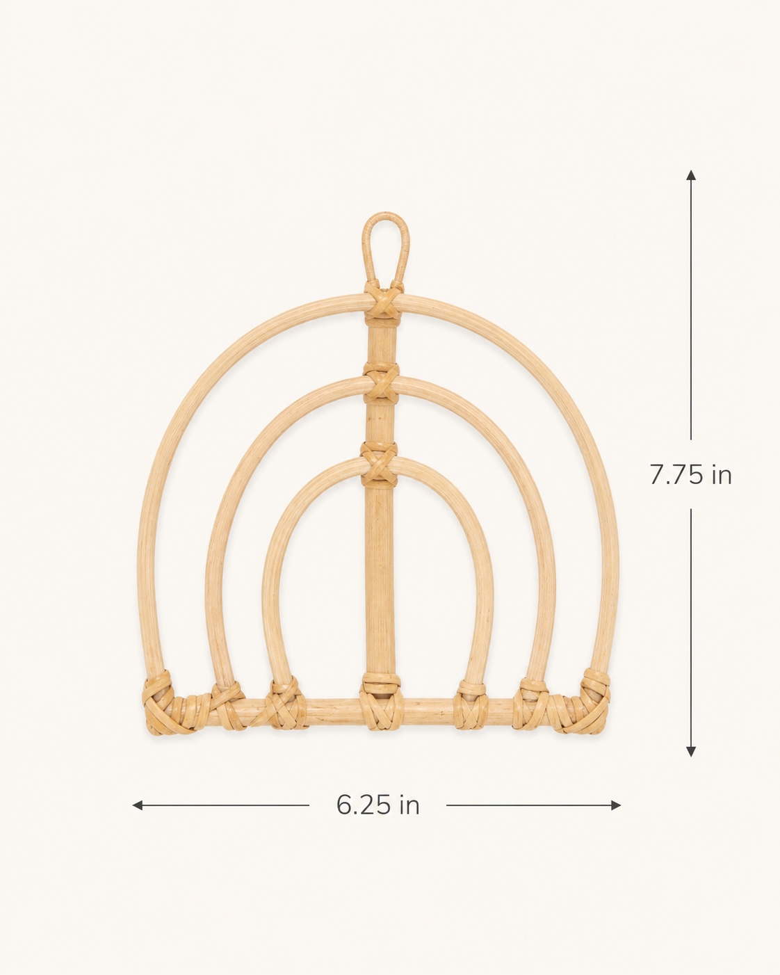 Rainbow Rattan Wall Decor Small