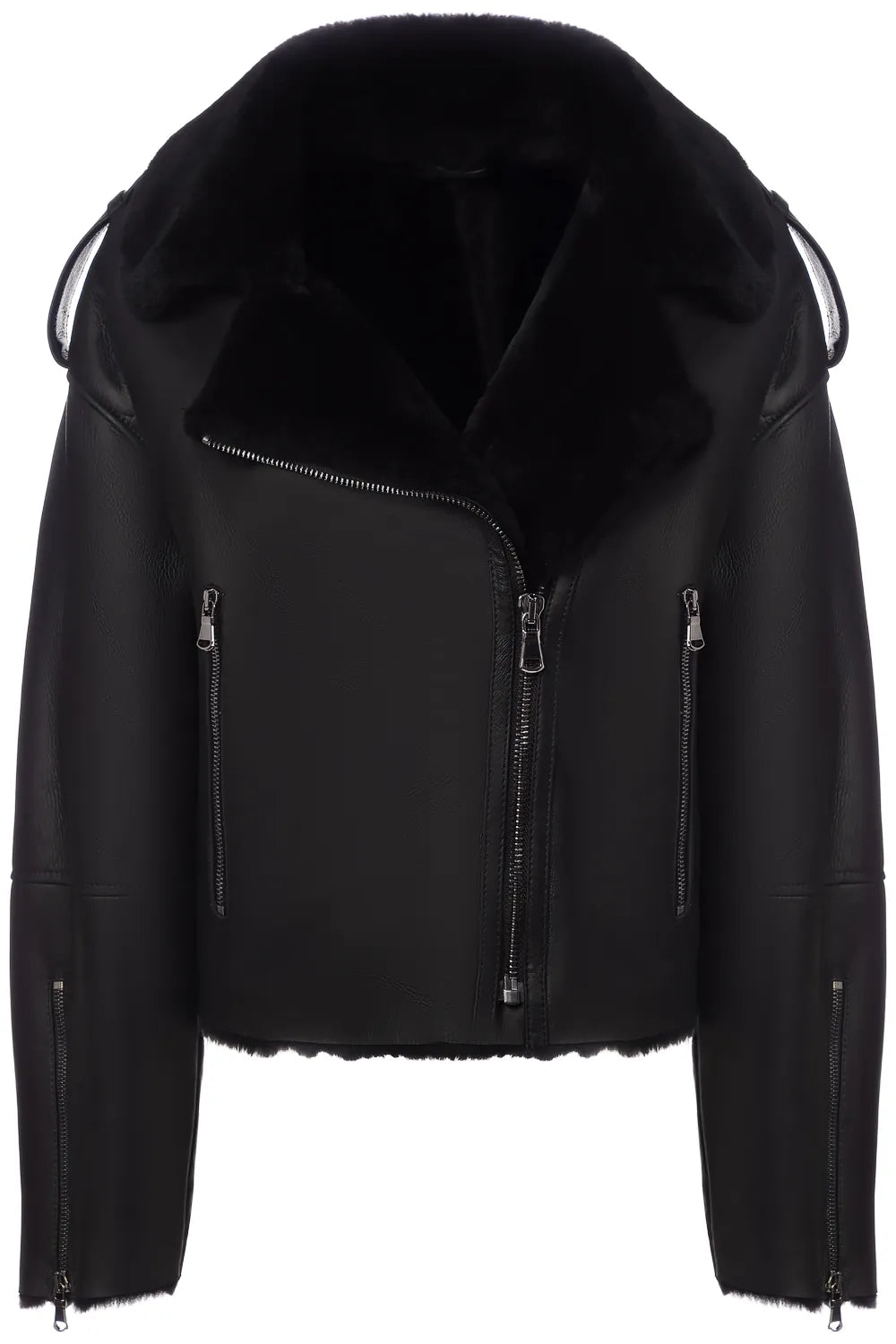 Genuine Shearling Lamb Leather Jacket