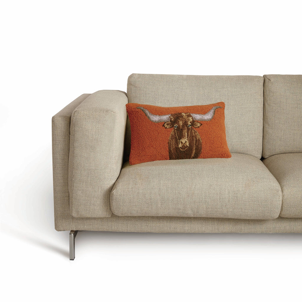 LONGHORN HOOK PILLOW