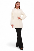 Opera Cashmere Blend Overcoat in White