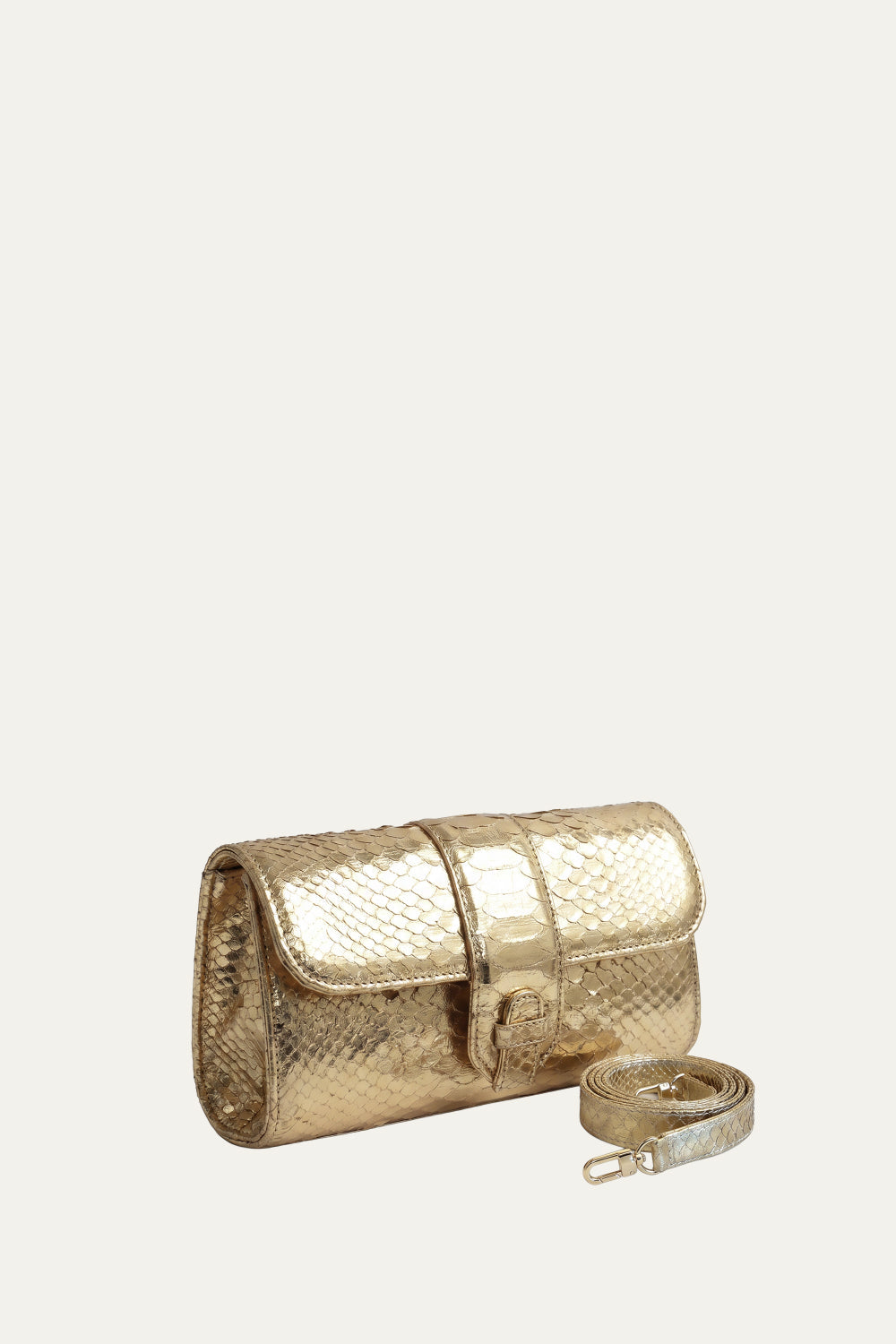 Rita Small in Metallic Gold